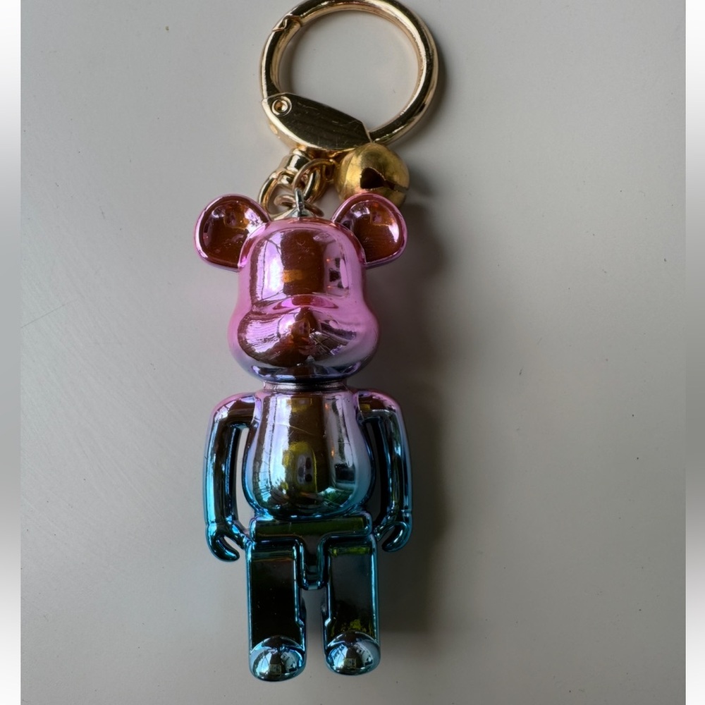 NEW blue and purple hombre key chain or bag charm - Picture 3 of 5